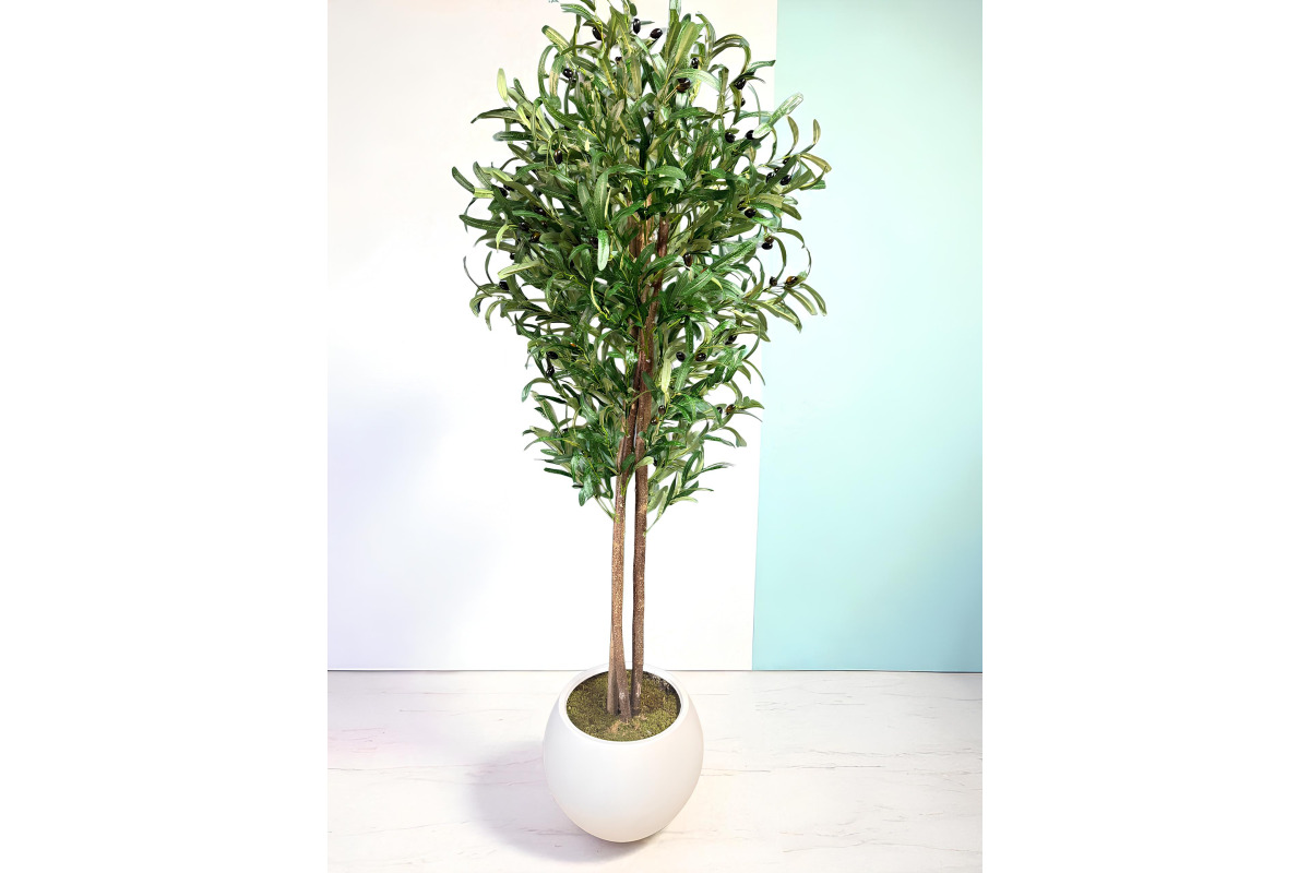 Yapay Zeytin Ağacı 1,70 cm küre saksı 