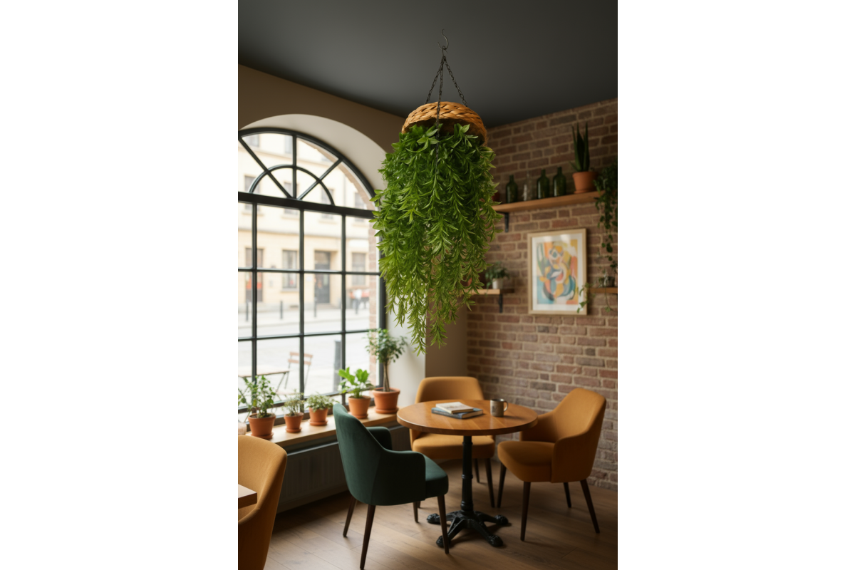 Renk Renk Sarkan Yeşillik hasır sepette 