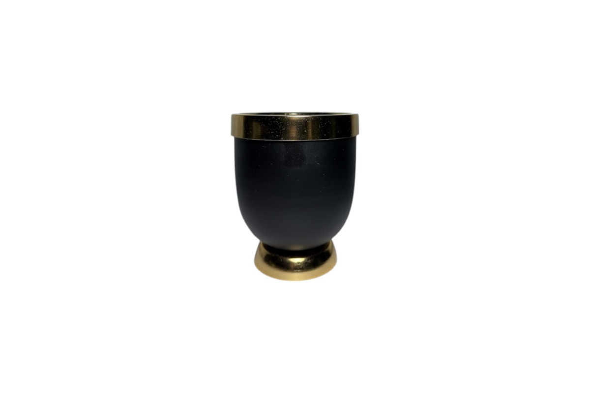 METAL GOLD BİLEZİK DETAYLI SAKSI 15×15×15